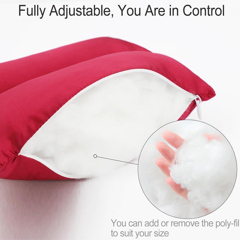 HapiPoppy Port Pillows Chemo Port Pillow for Seatbelt Pacemaker Chest Protector Chemo Patients Cancer Open-Heart Incision Recovery Post Surgery Support Cushion Gifts, Silky Satin Burgundy - Image 5